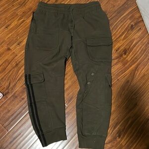 The Set joggers army green and black large